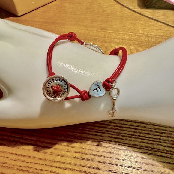 Bracelet Fossil EUC Red and Crystals - Picture 5 of 5